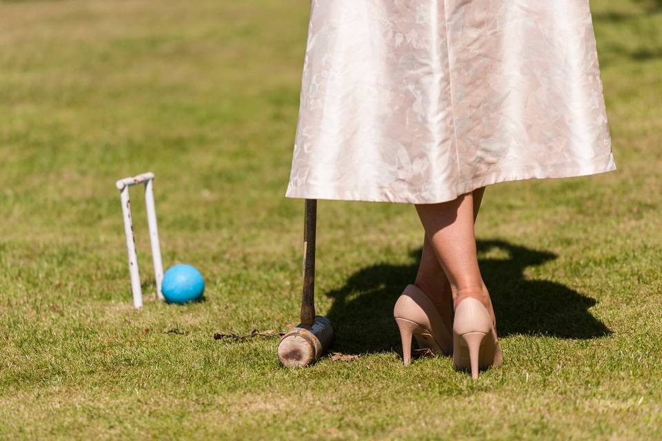 Croquet in the garden