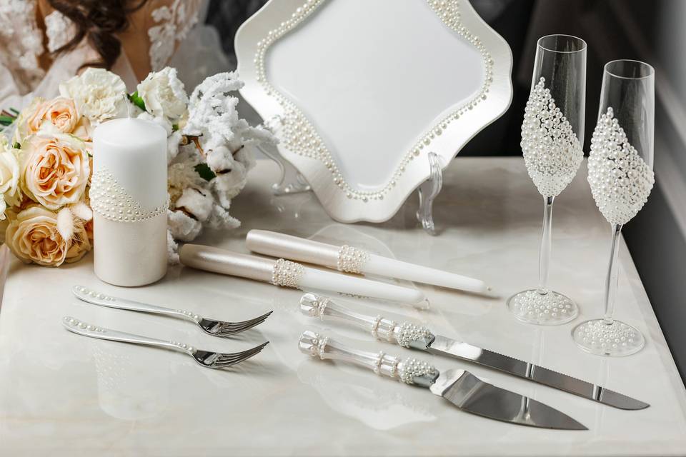 10-piece cake cutting set