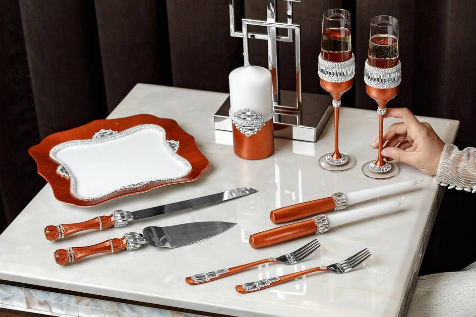 10-piece cake cutting set