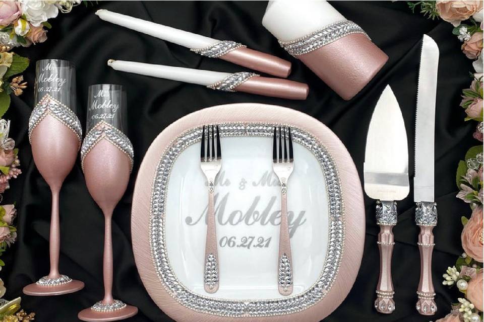 10-piece cake cutting set