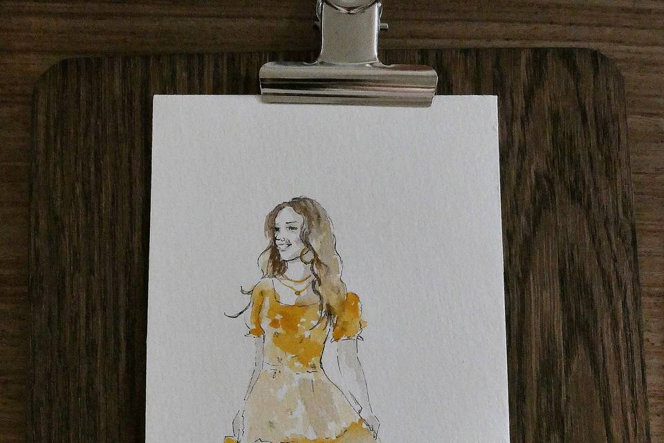 8 minutes quick portrait