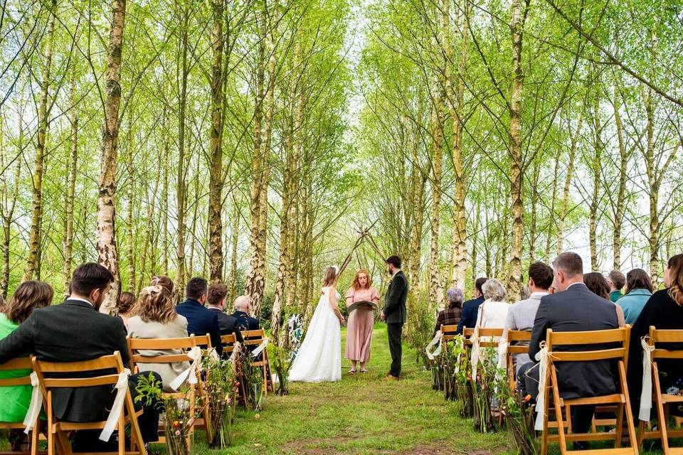 Woodland wedding