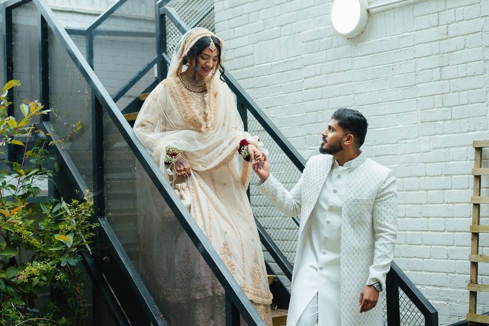 Elegant Couple Moment