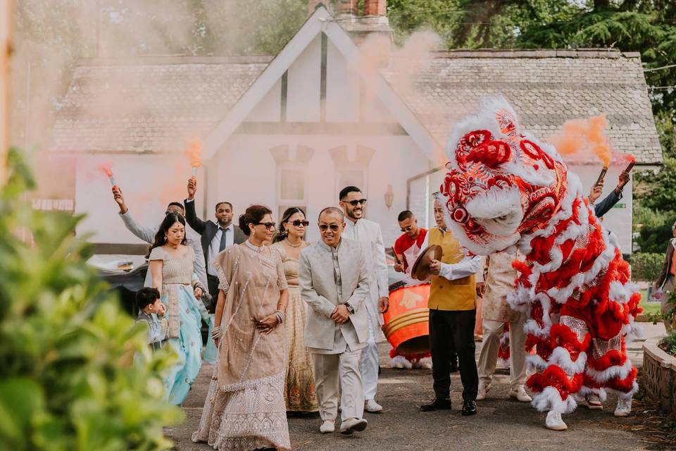 Lion Dance Entrance