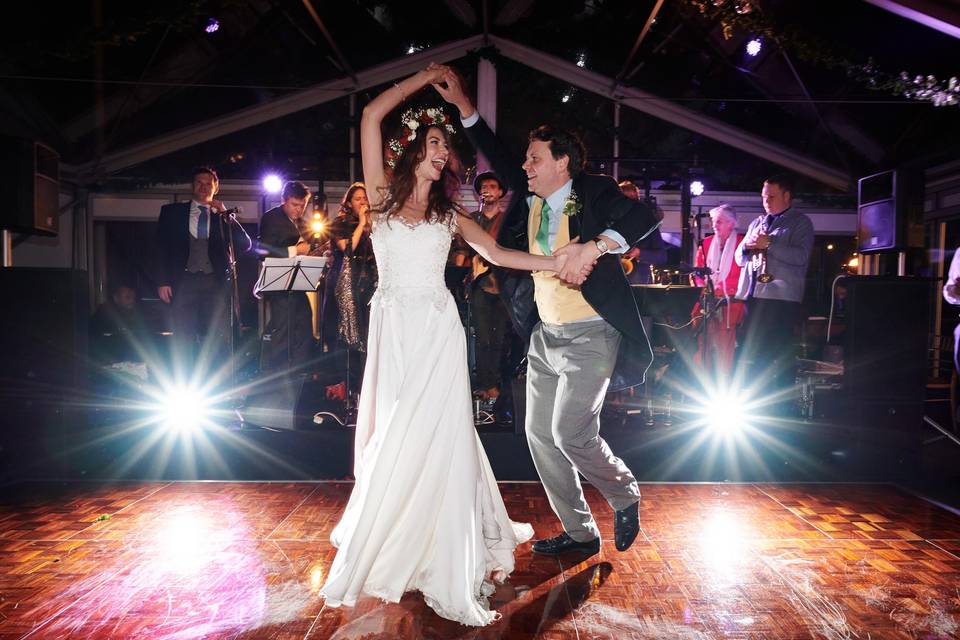 Dancing in the marquee