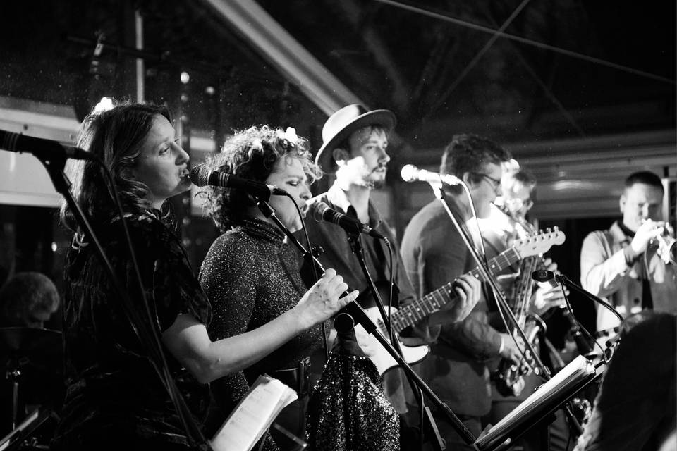 BAND in the marquee