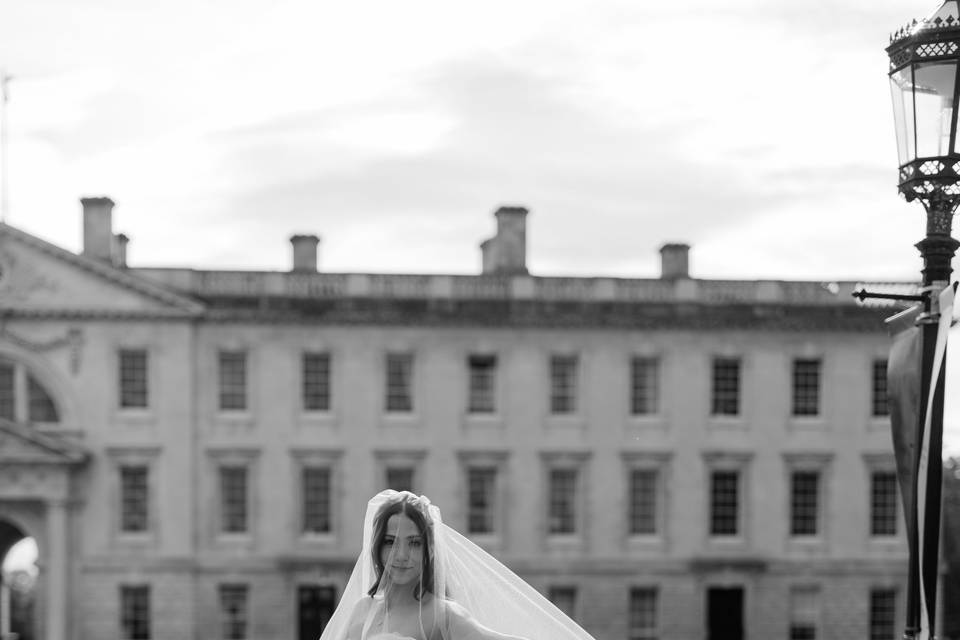 Bride in Cambridge University