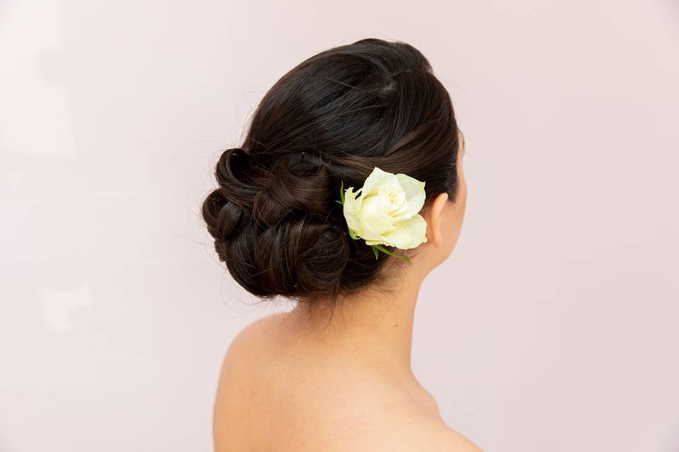 Bridal updo