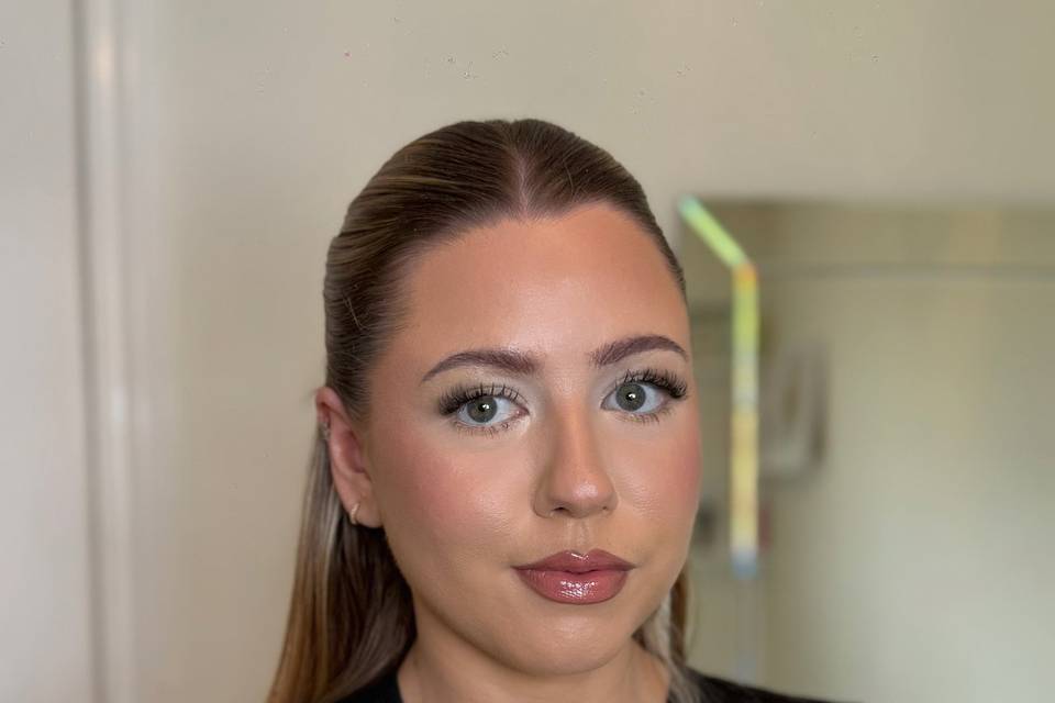 Beautiful soft bridal glam
