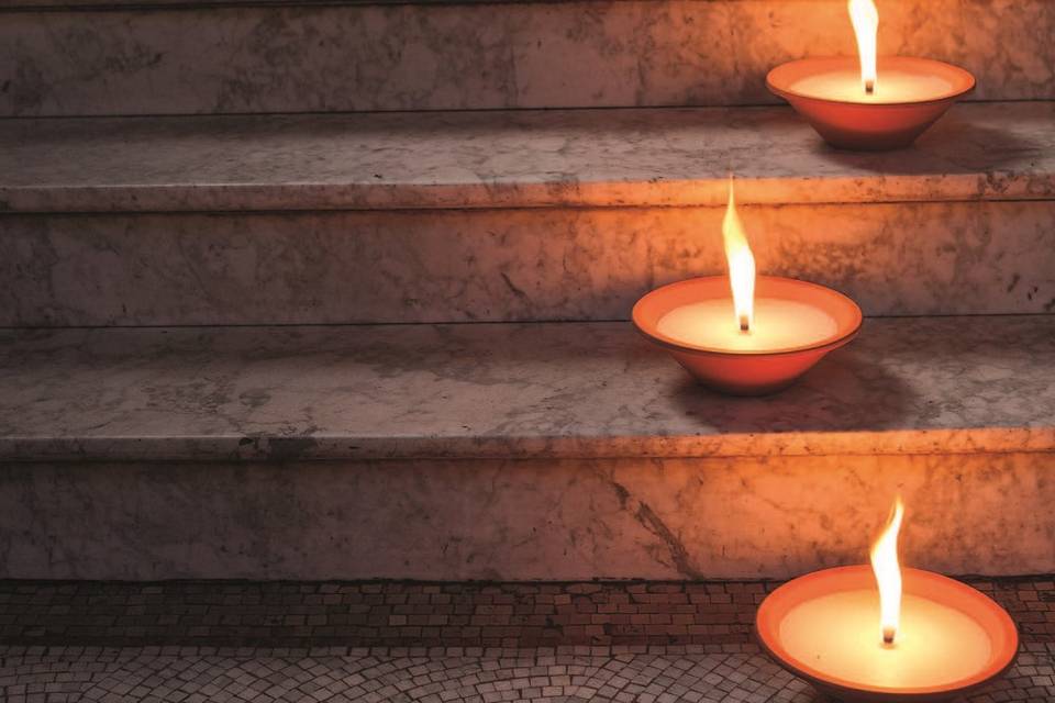 Outdoor Terracotta Flame Bowls