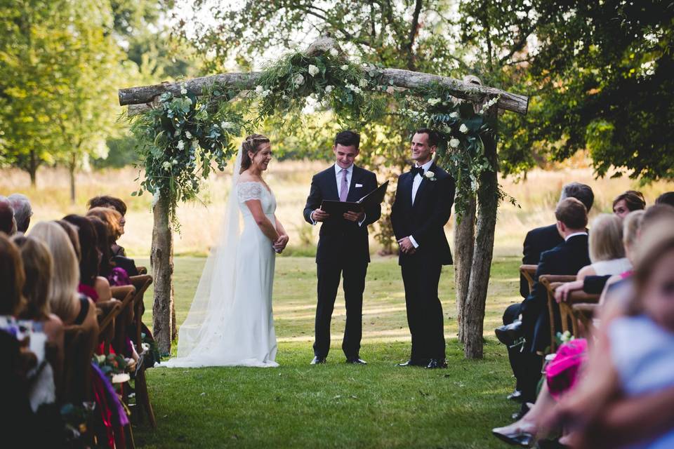 Ceremony in the garden