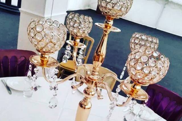 Gold candelabra