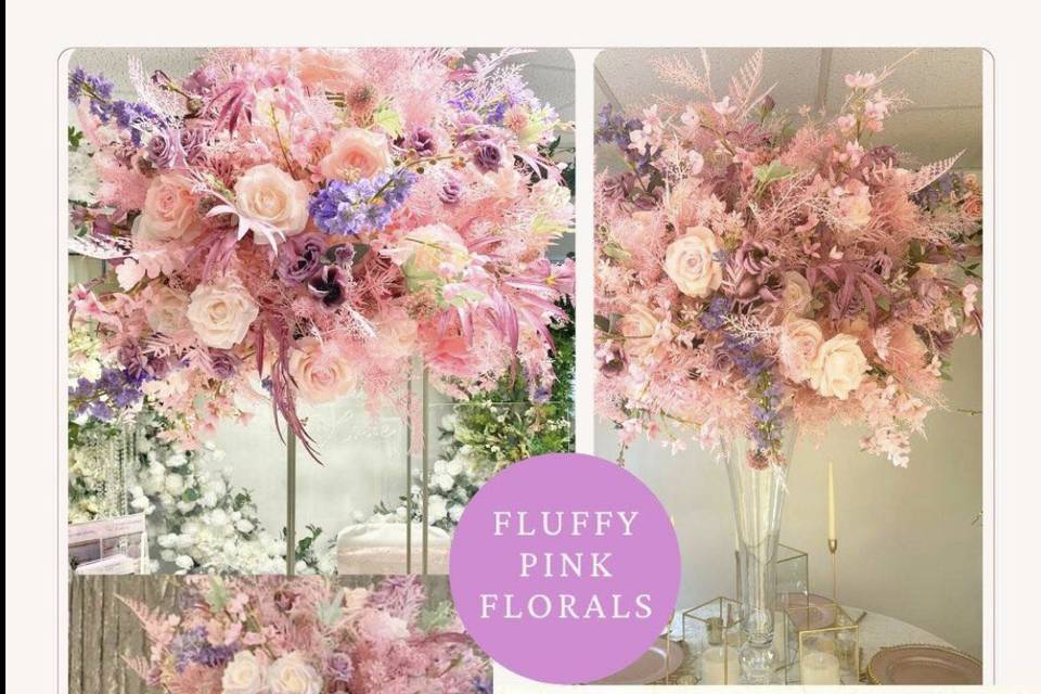 Fluffy pink florals