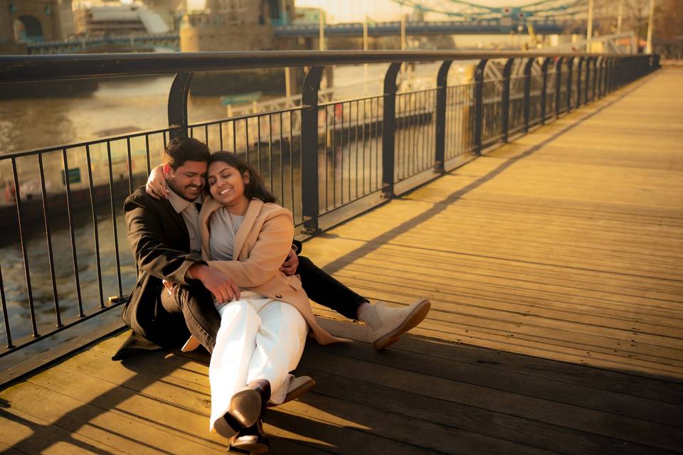 Pre-wedding at London Bridge