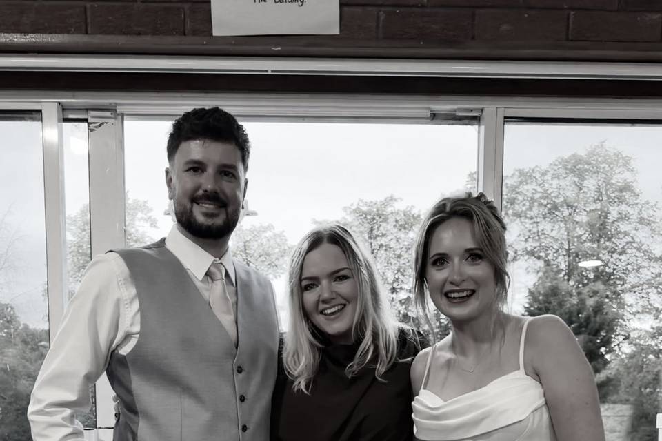 The lovely bride and groom 🤍