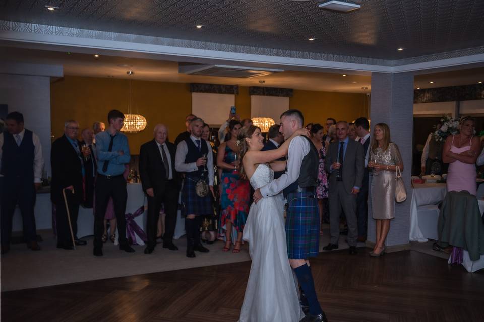 First dance as newlyweds