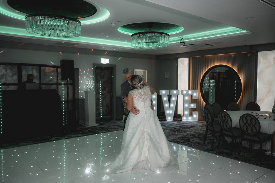 First dance as newlyweds