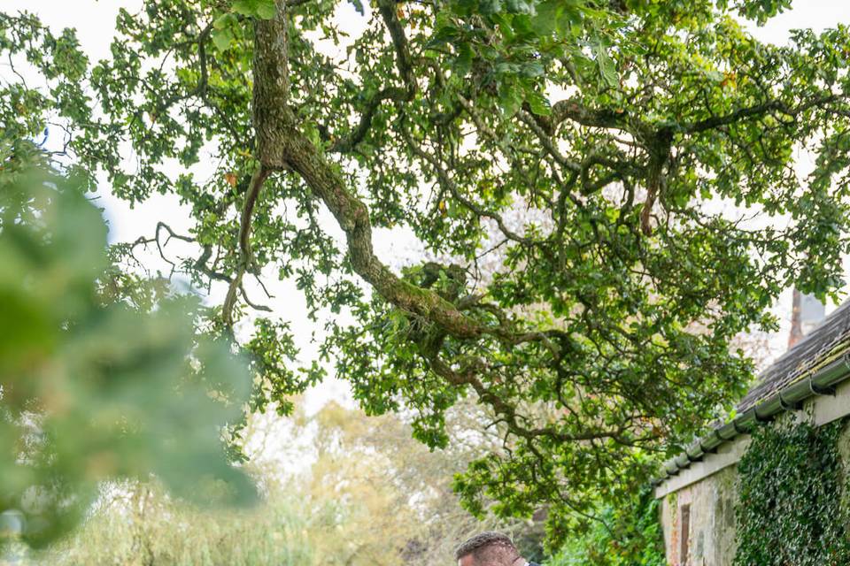 Bride and groom portrait