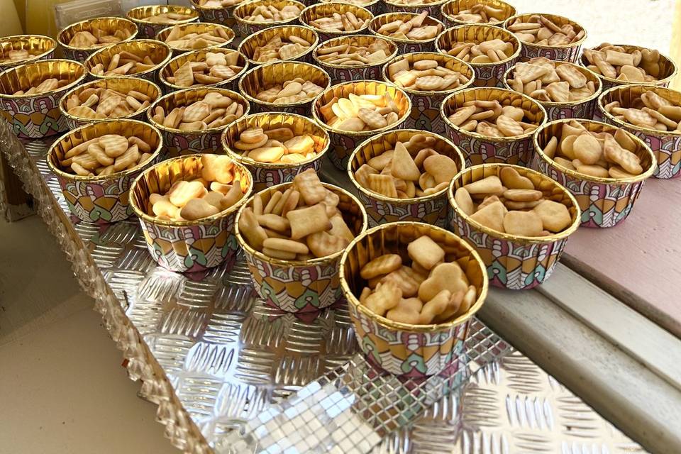 Complimentary nibbles