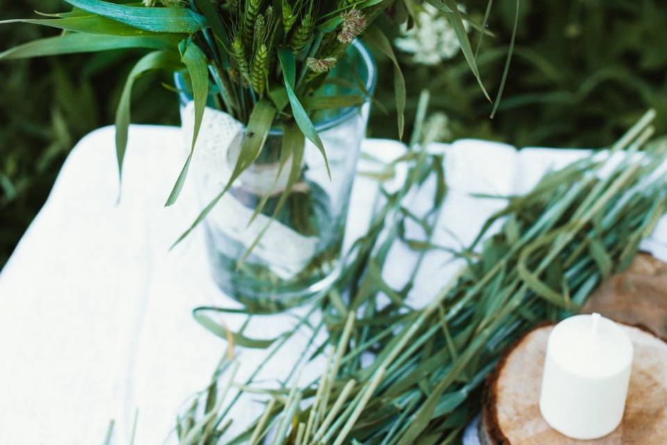 Forest wedding details