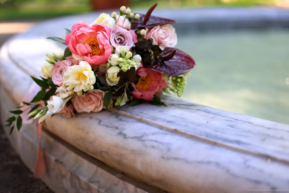 The bride's bouquet