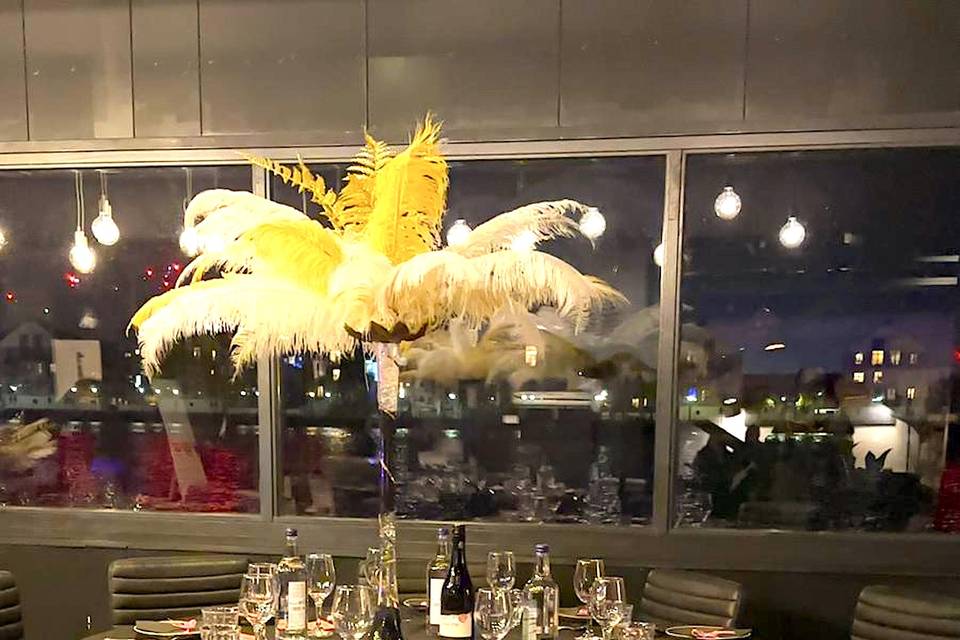 Contemporary Feathers Display