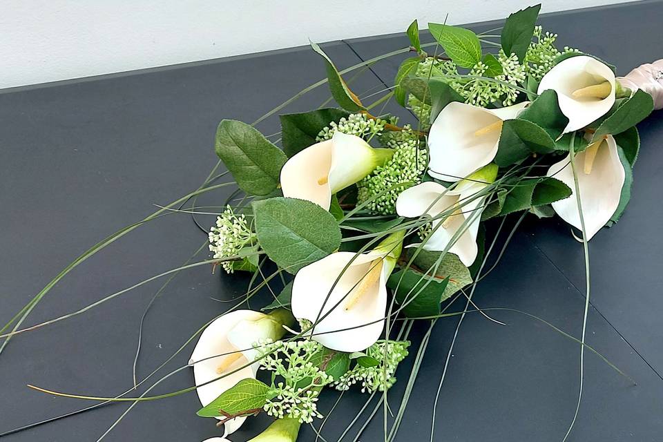 White Lilies Shower Bouquet