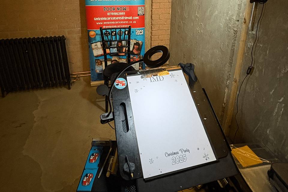 Caricature Artist Set up