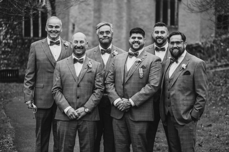 Scott and his groomsmen