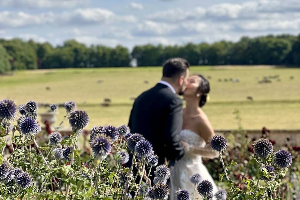 During couple's photo session