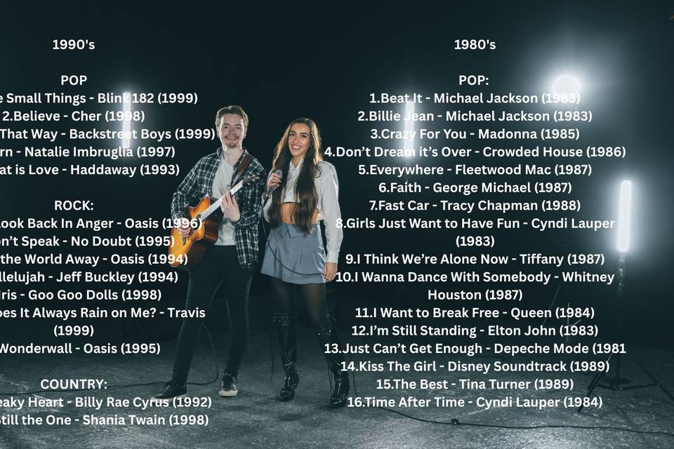 Repertoire List Example