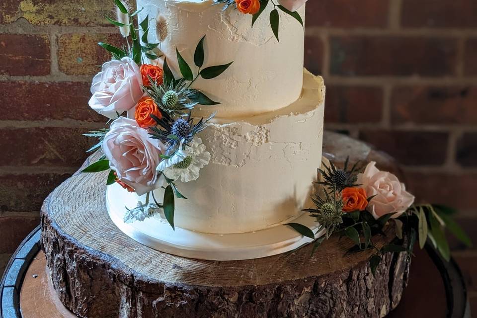 Buttercream wedding cake