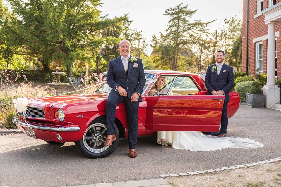 Father of the brides car