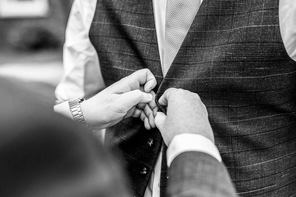 Details of the groom