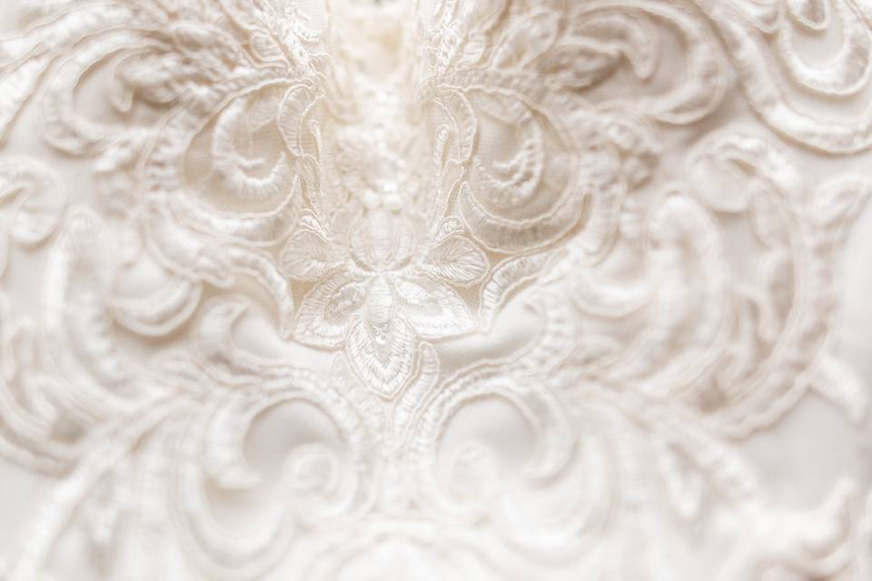 Bridal dress detail