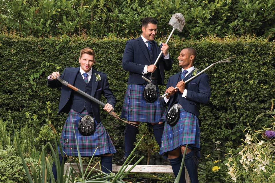 Scottish wedding attire