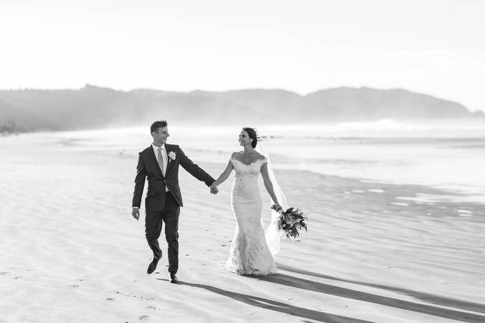 NZ Beach Wedding