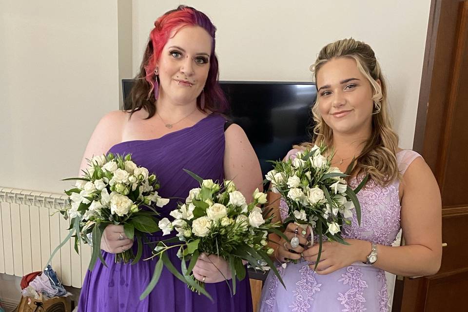 The beautiful bridesmaids