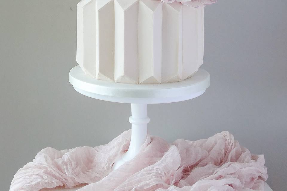 Modern geometric cake