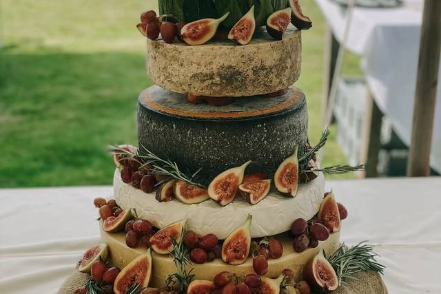 Cheese wedding cake