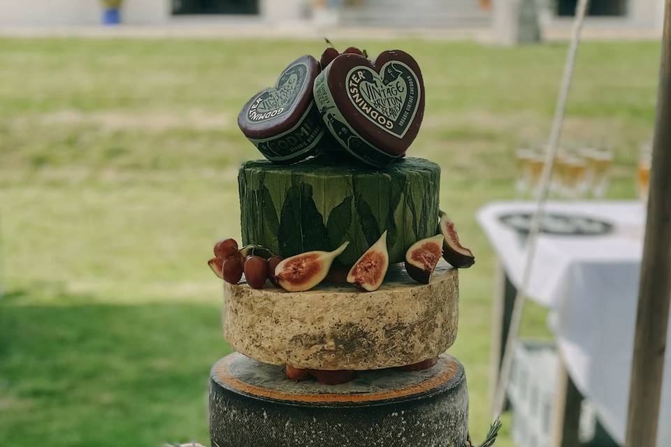 Cheese wedding cake