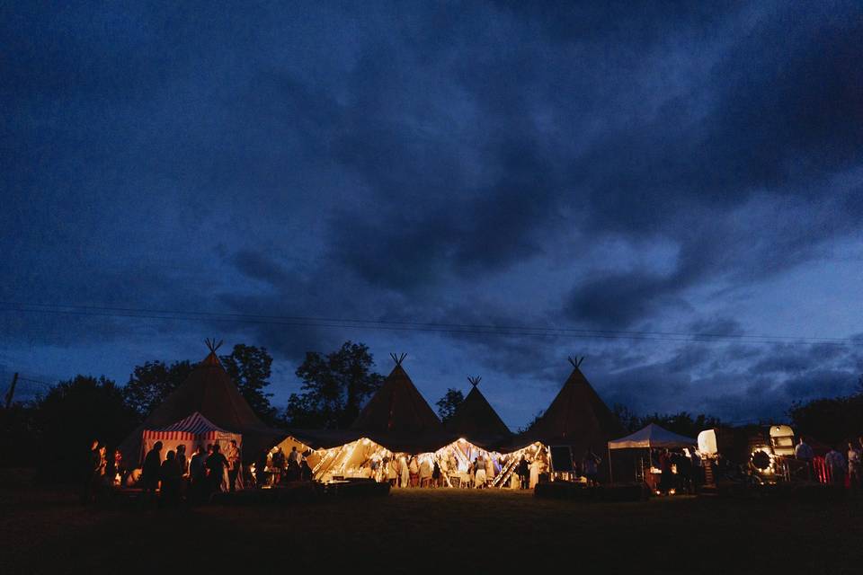 Tipis night shot