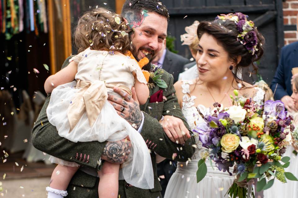 Beautiful bride and groom