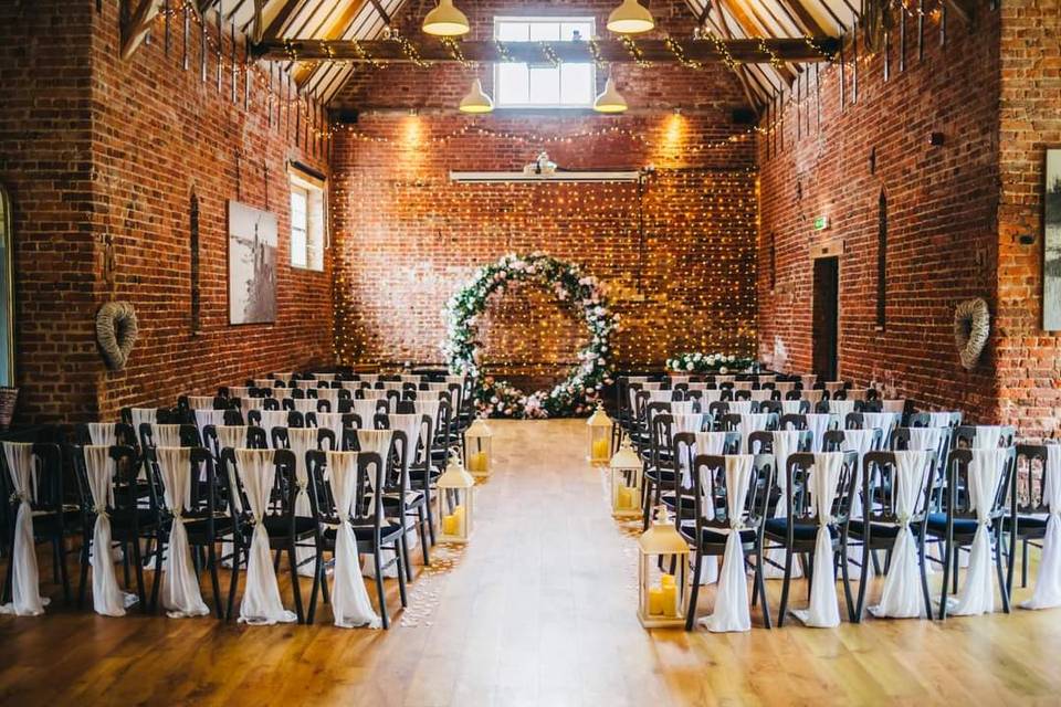 Civil Ceremony in a barn