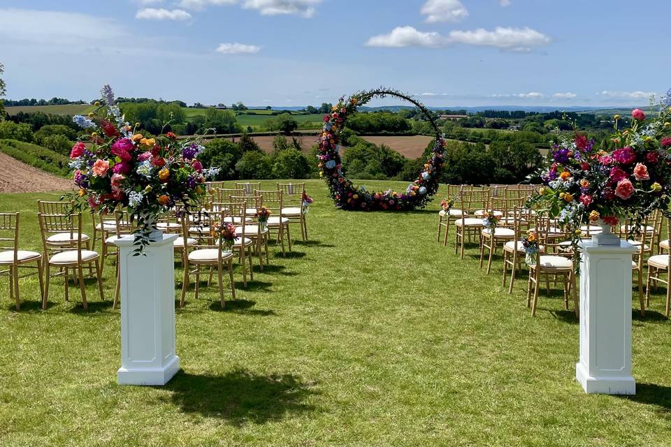 Ceremony set up