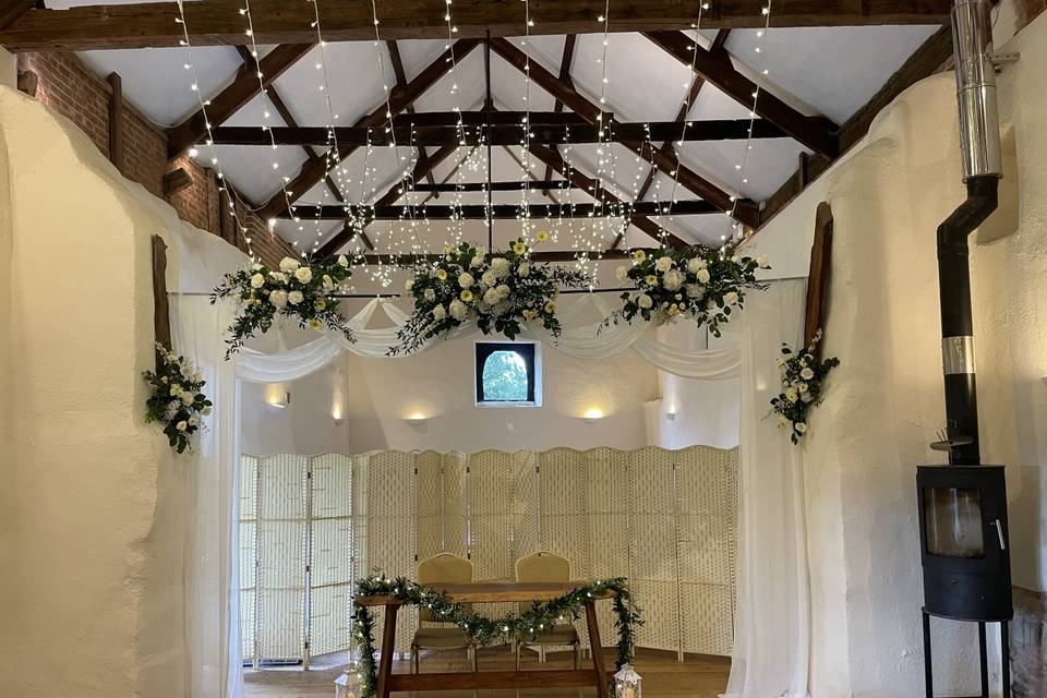 Ceremony set up