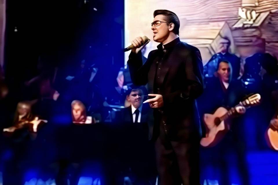 With George Michael on TV