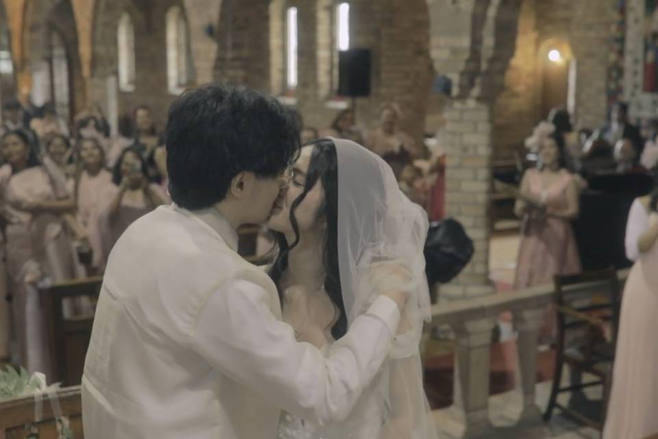 The First Marired Kiss