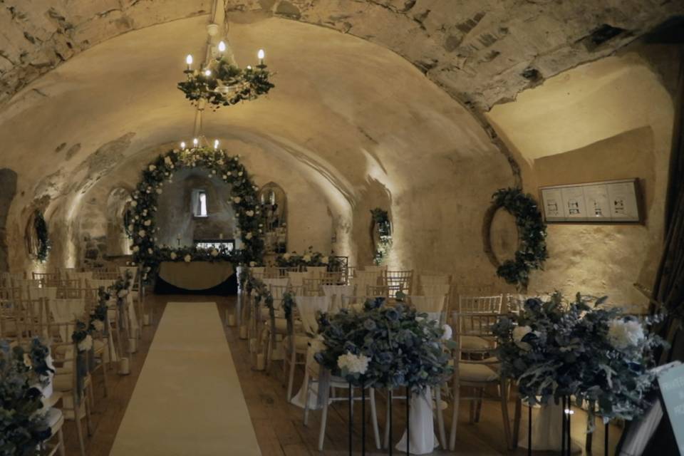 Interior of Neidpath Castle