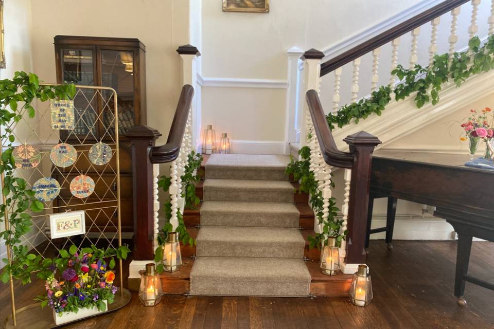 Staircase Decorated